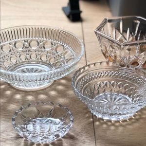 Crystal Glass dish set